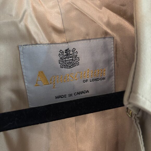 AQUASCUTUM classic vintage trench coat - Picture 2 of 7